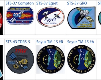 Human Space Flights 1991-92 Sts-37 Compton Egret Gro Gamma-ray Observatory CGRO 39th Shuttle Mission Sts-43 TDRS-5 42nd Soyuz TM-15 Patch