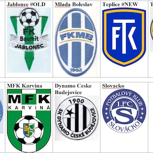 FK Jablonec Mlada Boleslav Teplice SK Sigma Olomouc MFK Karvina Dynamo Ceske Budejovice Slovacko Repubblica Ceca Calcio Toppa ricamata