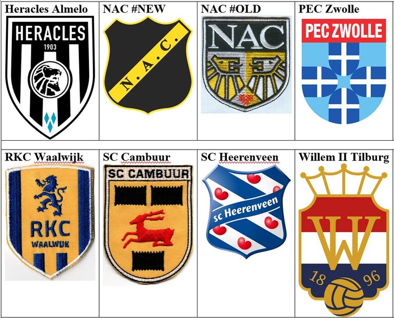 Heracles Almelo NAC Breda Pec Zwolle RKC Waalwijk Sc Cambuur Heerenveen ...