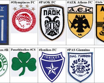 Greece National Olympiacos Fc PAOK Aris Thessaloniki Panathinaikos AEK Athens PAS Giannina Ionikos Football Embroidered Patch