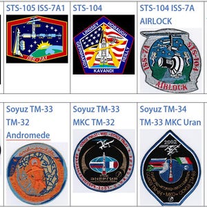 Bemande ruimtevluchten 2001 Sojoez Tm-32 Tm-31 Kristall Sts-104 ISS-7A AIRLOCK Sts-105 Iss-7A1 Tm-33 Andromede Derbent Mkc Uran TM-34 Patch