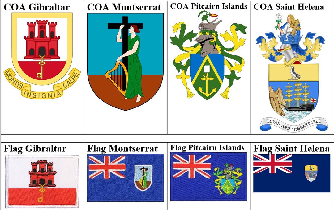 Montserrat Flag Patch – Iron-On Embroidered Badge, National Theme, New