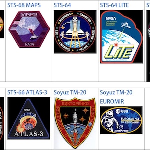 Bemannte Raumflüge 1994 Sts-64 LITE Safer 64th Shuttle Mission Sts-68 Maps 65th Soyuz Tm-20 esa EUROMIR Vityaz Sts-66 ATLAS-3 66th Patch