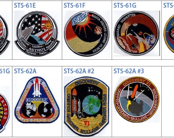 Cancelled Human Space Flights 1986 Sts-61E Sts-61F Sts-61G Centaur Galileo Sts-62A USA Badge Iron On Embroidered Patch