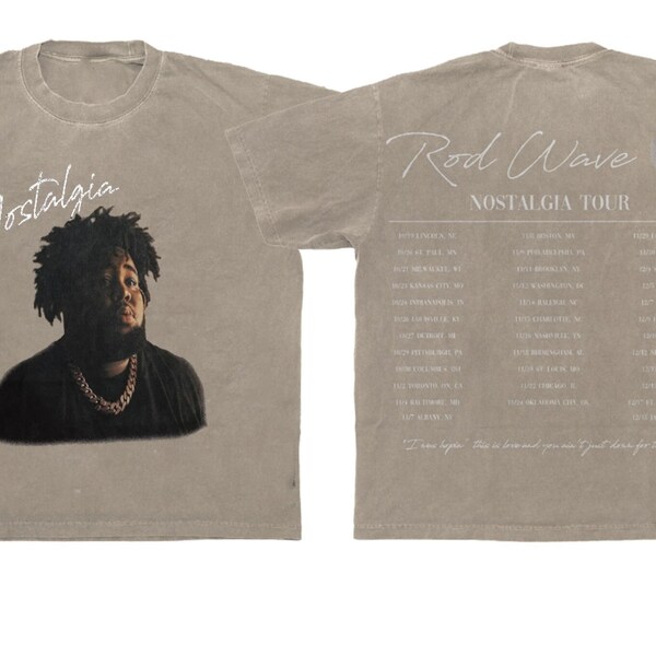 Rod Wave Nostalgia Merch Etsy