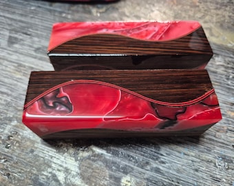 Twisted Wenge™ "Hot Lava" Pen Blank 1-1/2" X 5"