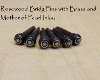 Guitar Bridge Pins - Ebony/Rosewood/Bone/Buffalo Horn