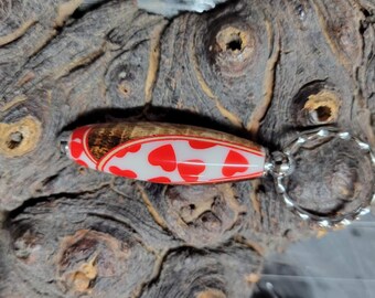Twisted Koa Key Chain - Love