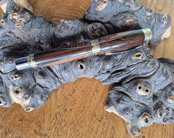 Hawaii Monarch Rollerball Pen - Twisted Koa™ and African Wenge