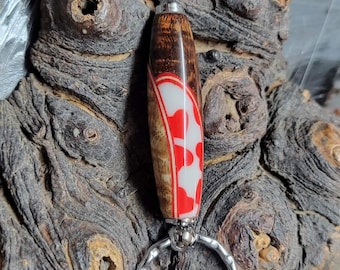 Twisted Koa Key Chain - Love II