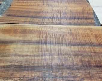 Curly Koa 5PC Tenor Ukulele Set, Quartersawn & Kiln Dried