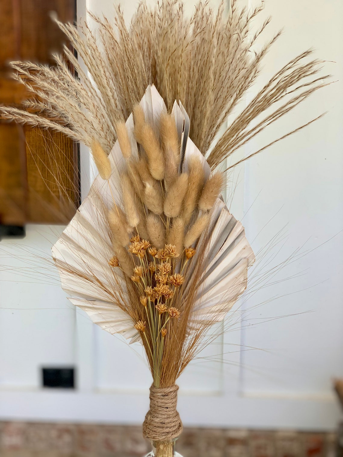 Boho Dried Floral Arrangement Etsy