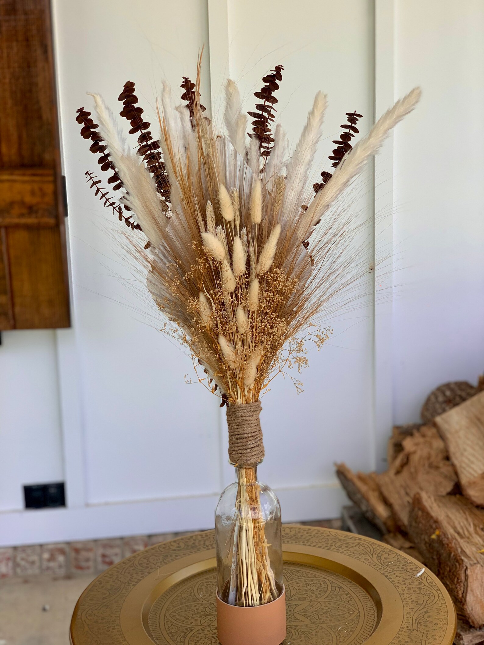 Boho Dried Floral Arrangement / Centerpiece. Etsy