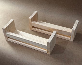 Handmade Pine Wood Spice Rack | Countertop or Wall Mount