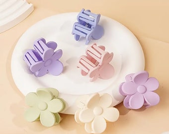 Small Flower Claw Clip 6 pack Daisy clip Colorful Flower Hair Claw Floral Hair Accessories Claw Clip Hair Floral claw clips