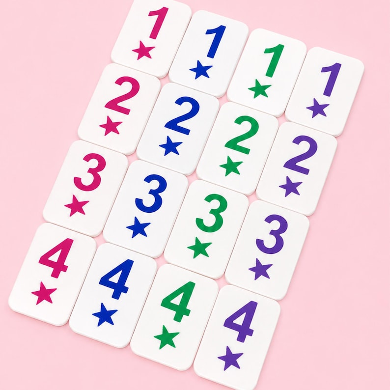 Pink Rummikub Personalized Rummikub Tile Set Game Tile Rummikub for Family 4 6 8 ...