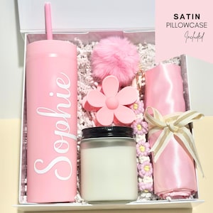 Personalisierte Rosa Weihnachtsgeschenk-set Beste Freundin Geburtstag Geschenkidee Name Becher Geschenk für Nichte Weihnachtsgeschenk für jugendlich Enkelin