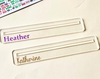 Mahjong line finder clear Mahjong gift idea customizable line marker mahj teacher gift Mahjongg hostess gift game night accessories