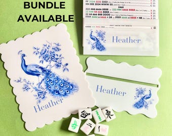 Miscelatore per piastrelle Mahjong con nome Set regalo Mahjong Souvenir per raccolta fondi Mahjong Trova linea Mahjong personalizzata Set regalo personalizzato per gruppo mahjong