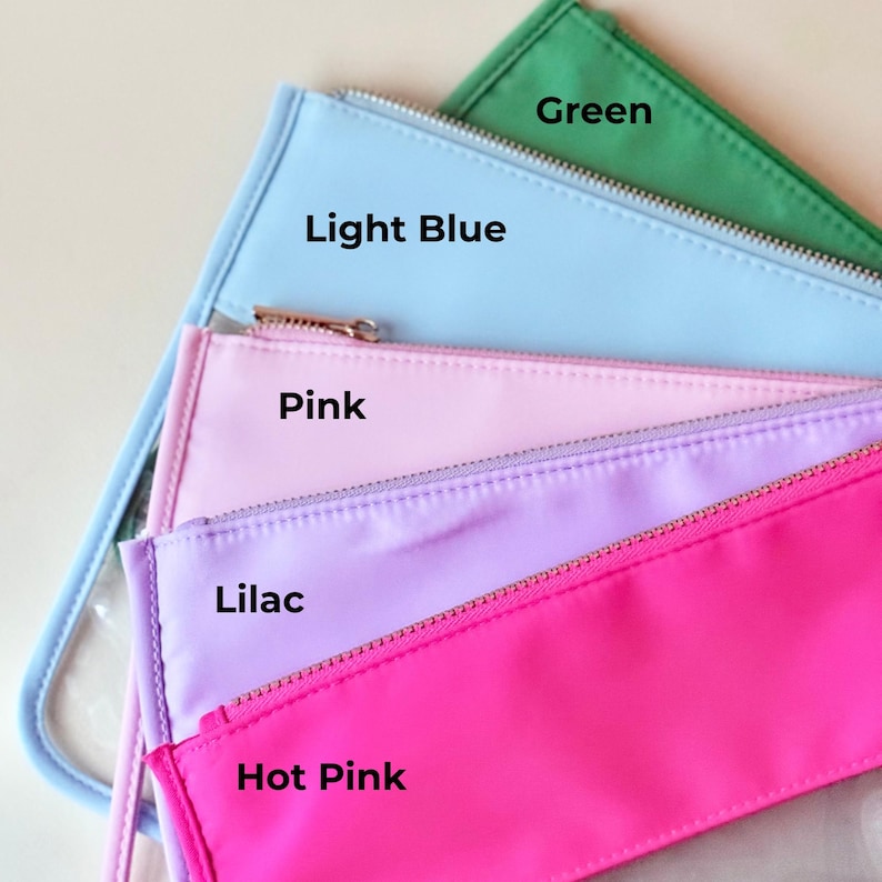 Stylish Mahjong tile holder pouch with custom name and zipper closure, ideal gift for Mahjong players.