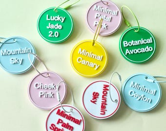 Mahjong tile bag tag personalized tile set organizing ideas