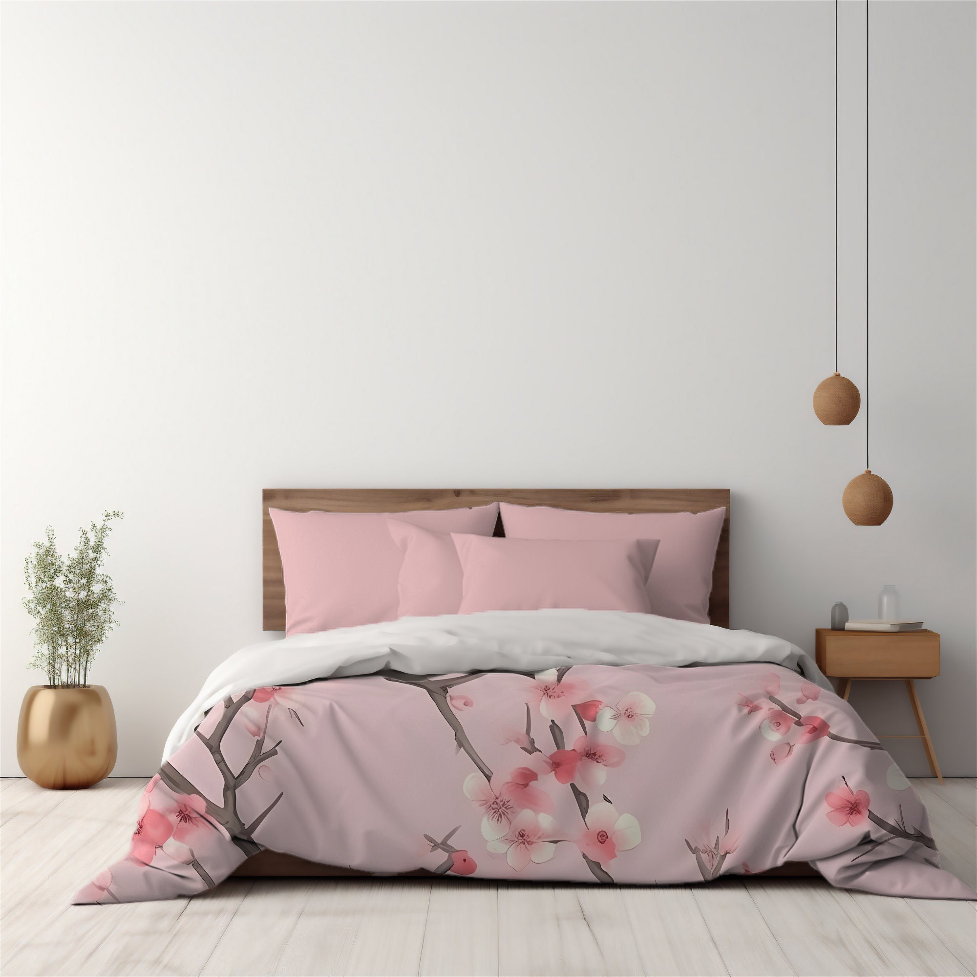 Cherry Blossom Sakura Duvet Cover Bedding Set