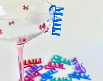 Mahjong Weincharme Getränkeanhänger für Partydekor-Getränkeanhänger für Ereignisplaner Mahjong-Wohltätigkeitsveranstalter