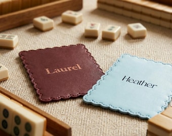 Mahjongtegelmixer Gepersonaliseerde geschulpte Mahjong-accessoire Mahj Gift Tile Shuffler Mahjongg Lover Gift aangepaste souvenirshuffler