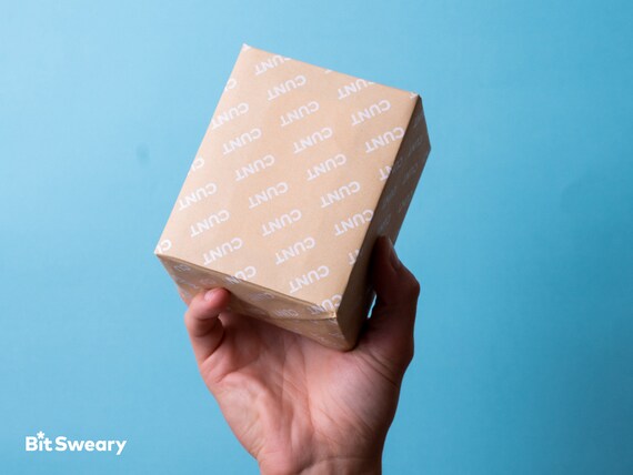 Brainbox Candy - 2 Sheets Of Funny Rude 'Present C*nt' Birthday Wrapping Paper - Offensive Gift Wrap For Anyone With A Cheeky Sense Of Humour - View #6