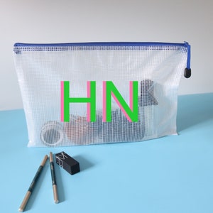 Wasserfeste Reißverschluss Aufbewahrungstasche, Benutzerdefinierte Kulturtasche, Pool Tasche, Schatten Monogramm Pool Tasche, SPF Tasche, Sonnencreme Aufbewahrungstasche, Strand, Spielzeug, Reisen