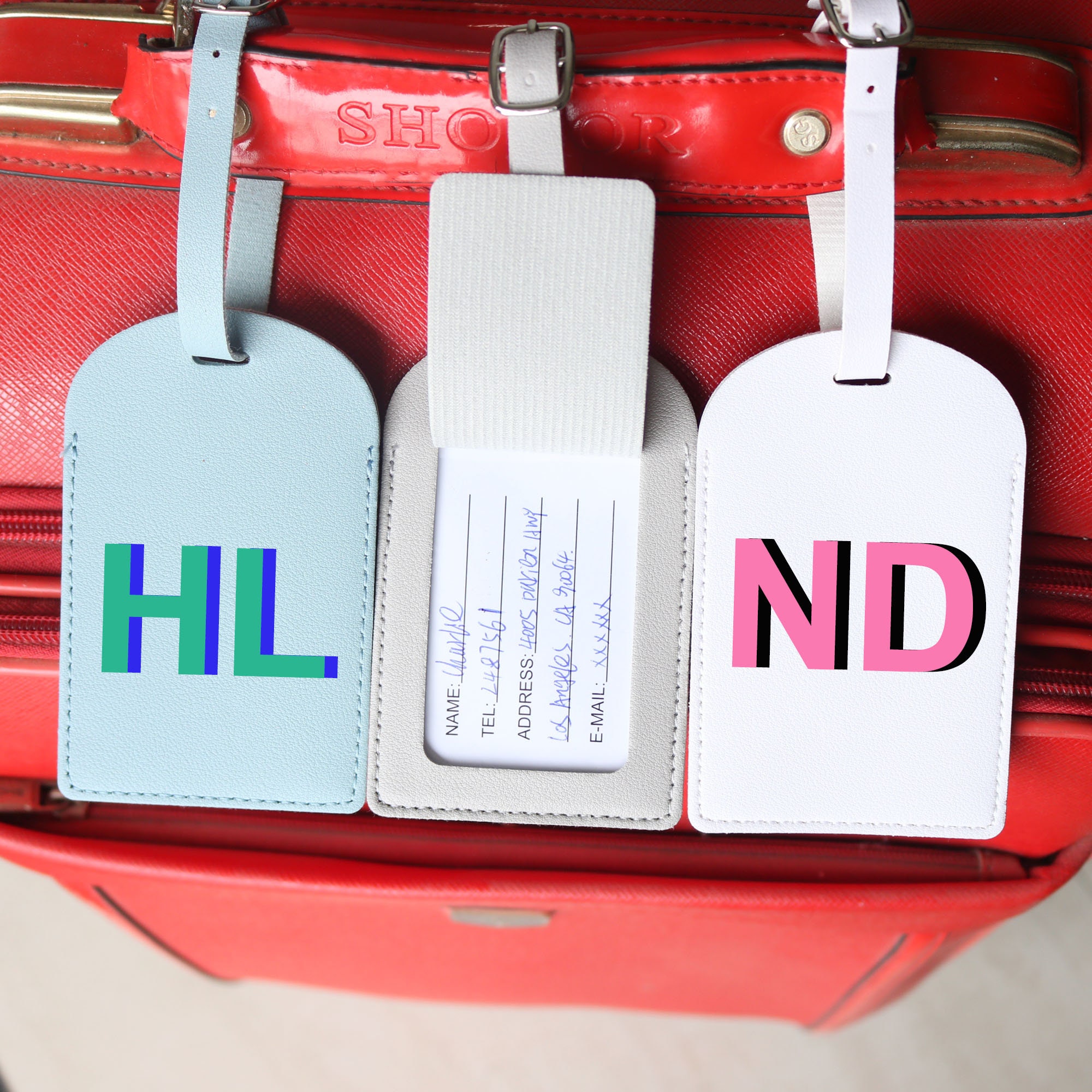 Personalized Leather Passport Holder & Personalized Luggage Tag, Bridesmaid Gifts, Honeymoon gift, Travel Set, Bride, Gifts For Her