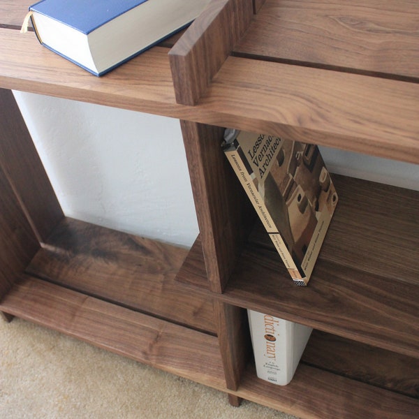 KIRRA Low Shelving | Solid Wood Bookshelves