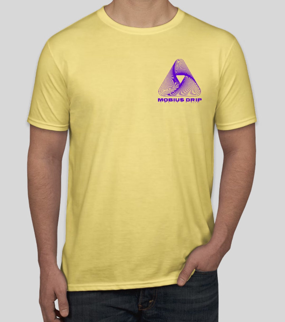 Mobius Drip Tee Yellow/purple - Etsy