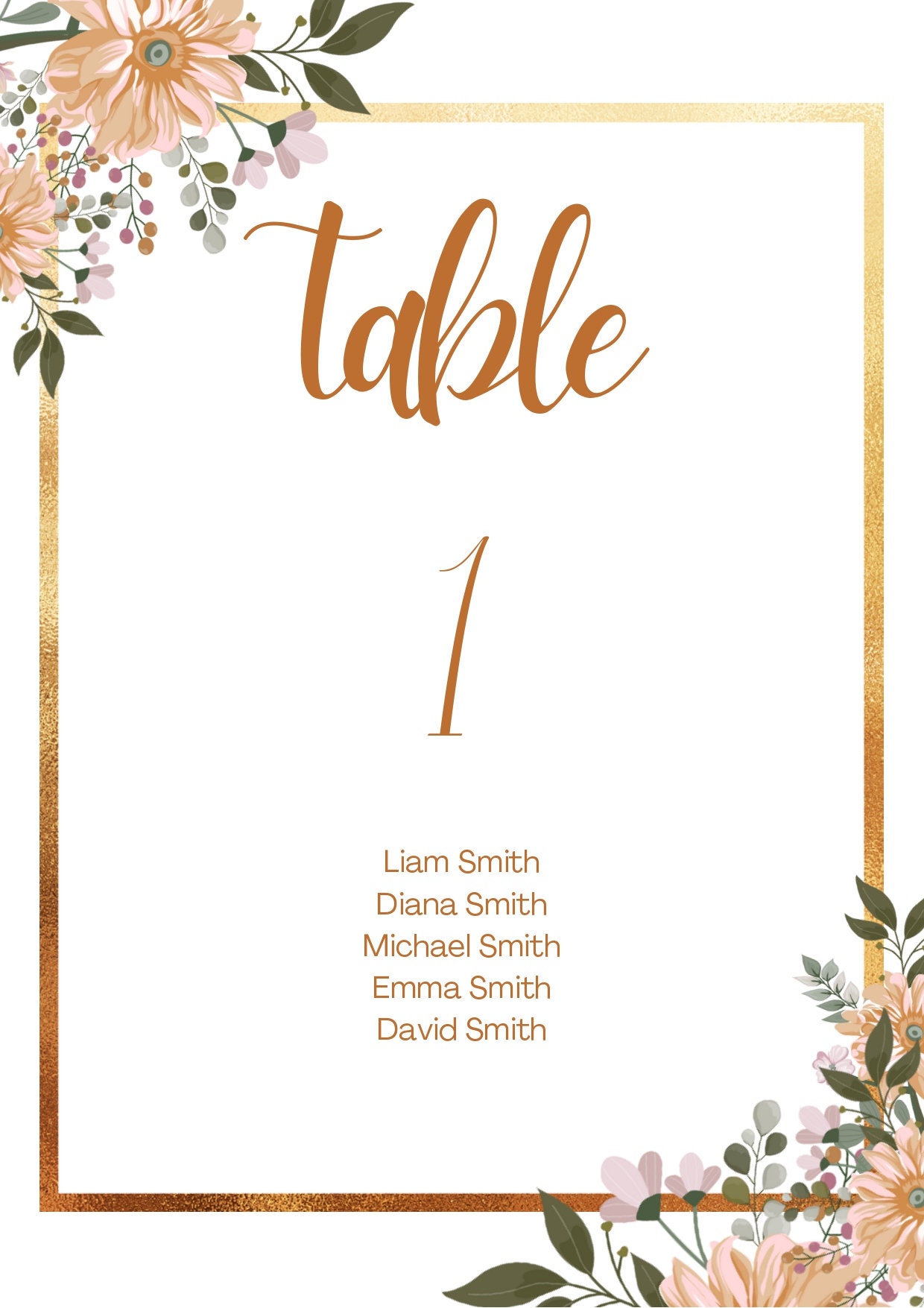 Make Table Numbers Printable Table Numbers Printable - Etsy