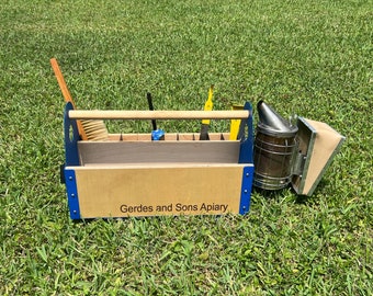 Boîte à outils ultime pour apiculteurs | Boîte à outils personnalisée en forme d'abeille | Rangement pour outils d'apiculture | Cadeau apicole