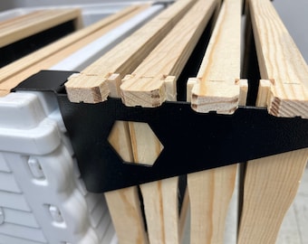 Apimaye ergo & 7 frame nuc soportes de inspección de colmena de abejas de metal resistente de 4 marcos / ganchos laterales de colmena / percha de colmena