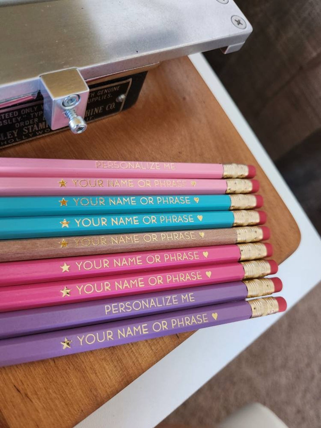 Unicorn | Personalized Pencils (Set of 9) Teacher Gift Stocking Stuffer Homeschool Student Friends Gift