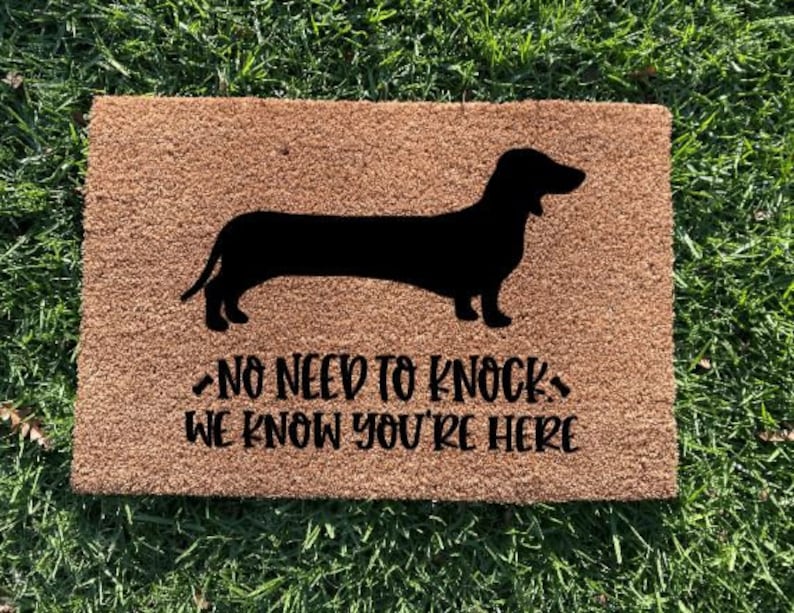 Dachshund Doormat Personalised Door Mat Custom Dog Etsy Australia