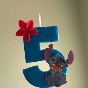 Handmade Stitch Birthday Candle: Clay Number Cake Topper image 5