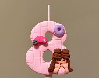 Custom Personalized Roblox Birthday Candle Roblox Party