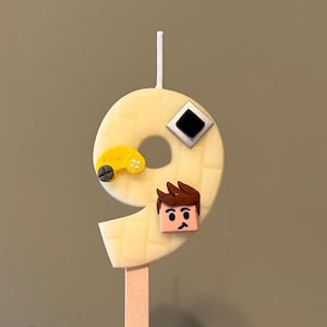 Custom Personalized Roblox Birthday Candle Roblox Party