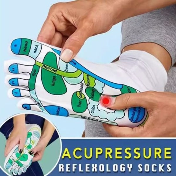 Free Shipment Chinese Acupressure Reflexology Socks with Massage Stick