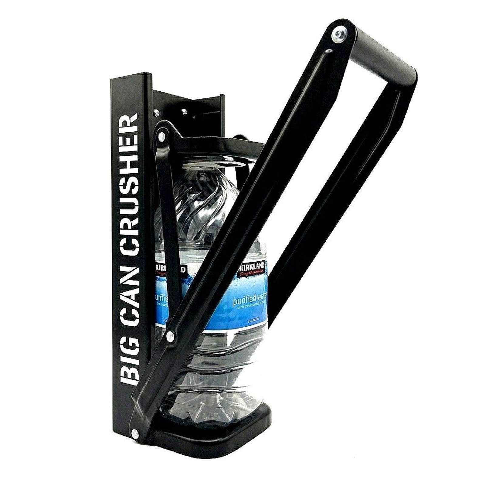 Big Can Crusher for Large Bottles – Heavy Duty Wall Mounted Bottle & Can Crusher, Crushes Up to 1 Gallon, Recycling Tool - Big crusher