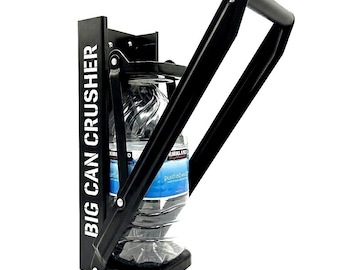 Big Can Crusher for Large Bottles – Heavy Duty Wall Mounted Bottle & Can Crusher, Crushes Up to 1 Gallon, Recycling Tool