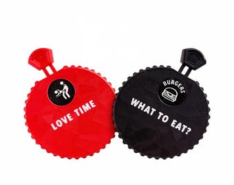 Date Night Dice Game Alternative | Love Time Spinner + What to Eat Spinner | Couples Dice Game Set | Romantic Gift