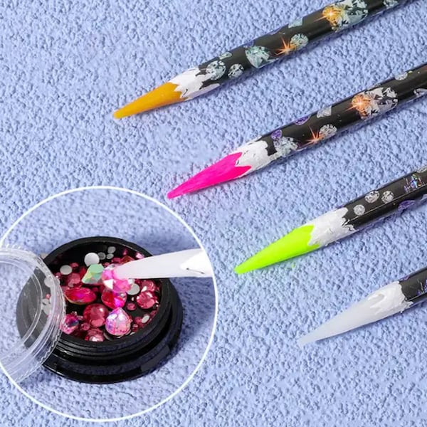 Wax Rhinestone Pickup Tool Dotting Pen Peel and Sharpen Pencil