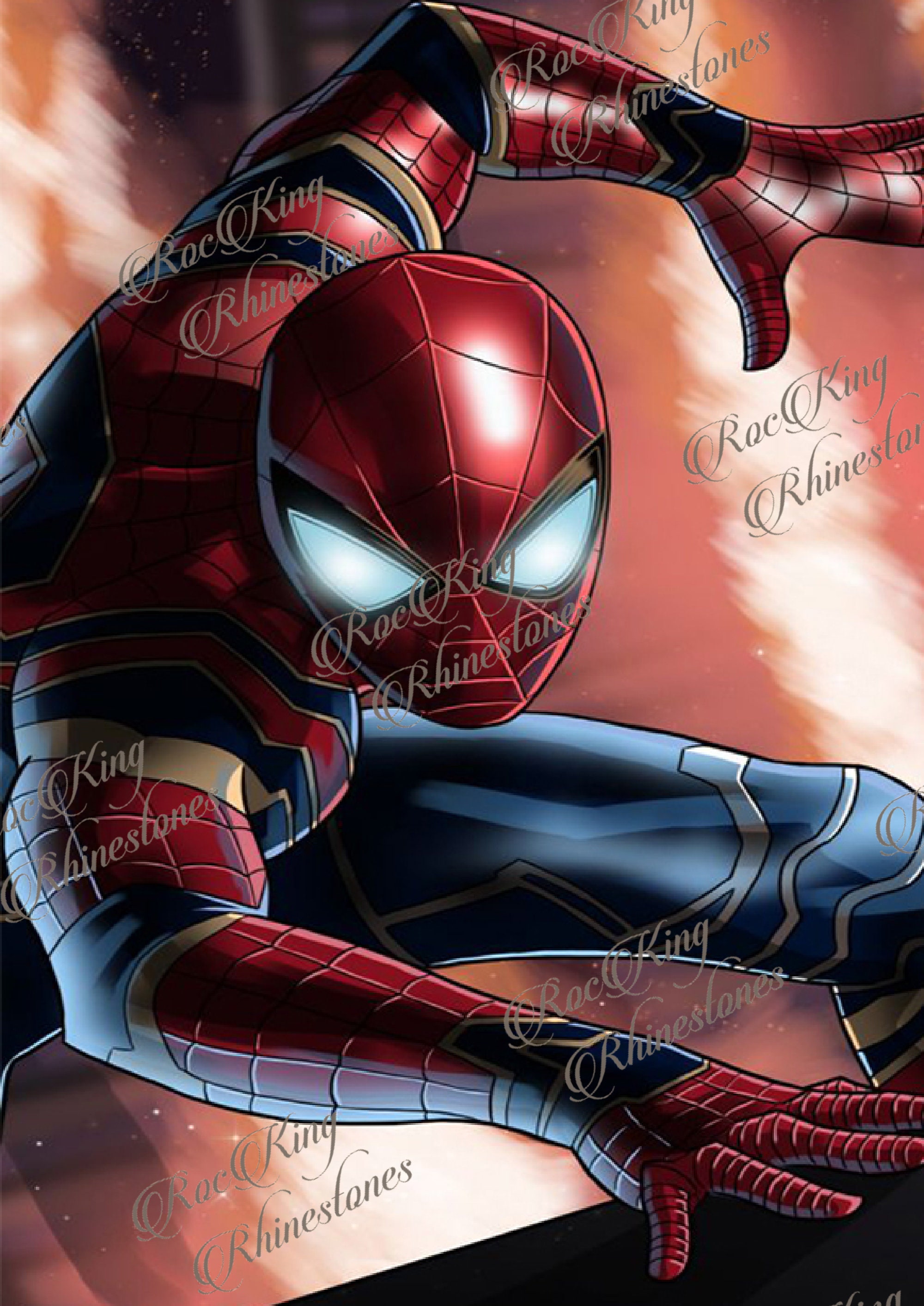 Marvel 5D Diamond Painting Super Steel Spiderman Hero New Arrivals