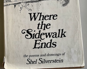 Vintage Early Printing Where the Sidewalk Ends Shel Silverstein 1974 Edition