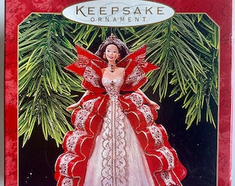 Vintage Barbie Christmas Ornament Hallmark Keepsake Holiday Barbie