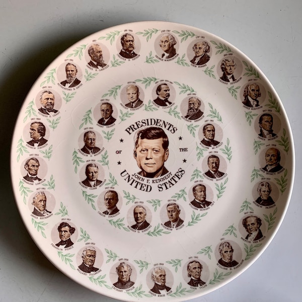 Vintage John F Kennedy President Collector's Plate
